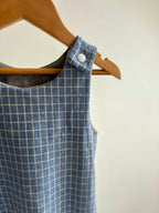 Blue Grid Romper