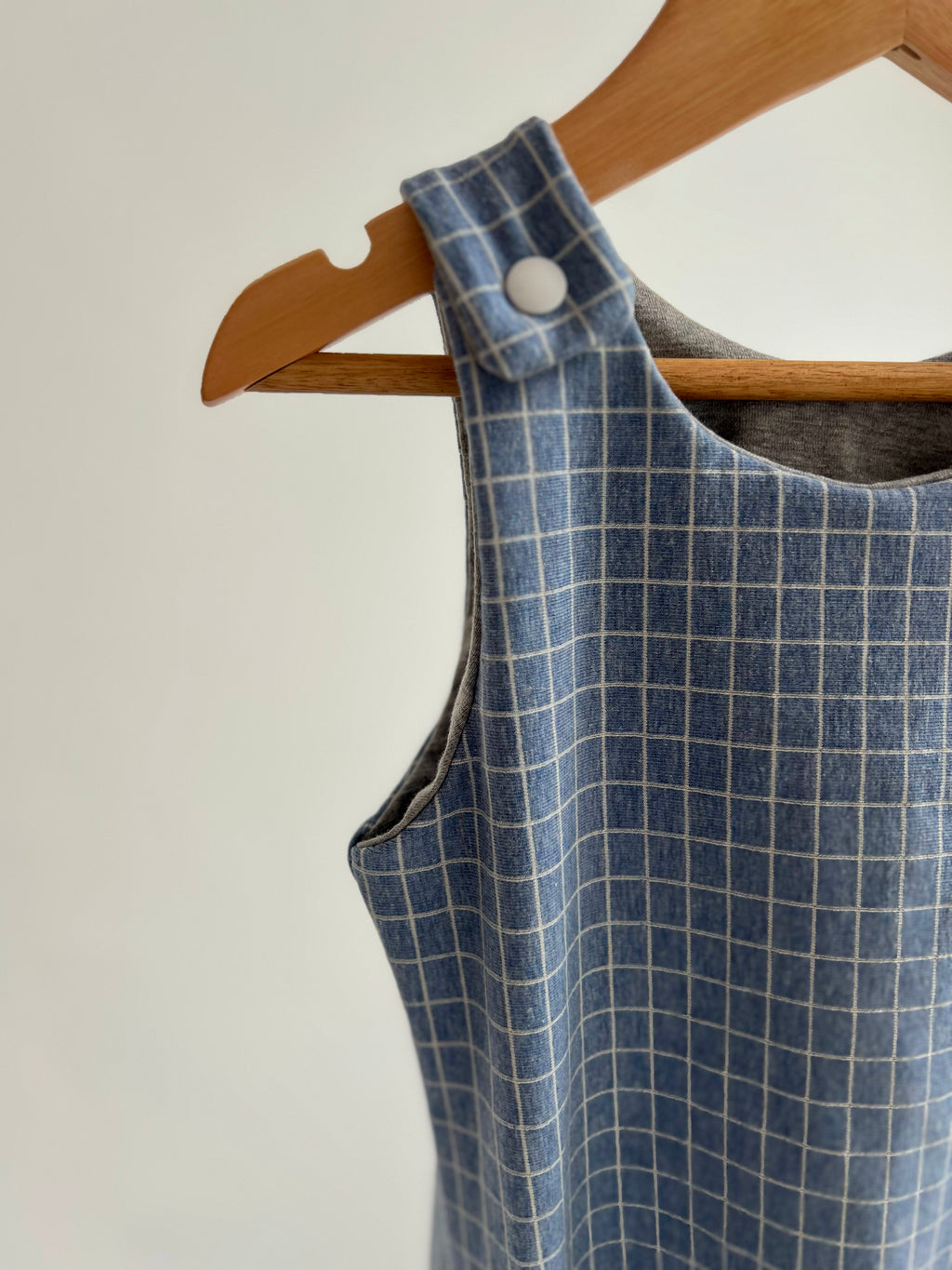 Blue Grid Romper