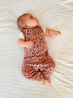 Old Rose Scribbles Romper