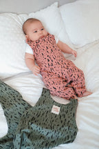 Old Rose Scribbles Romper