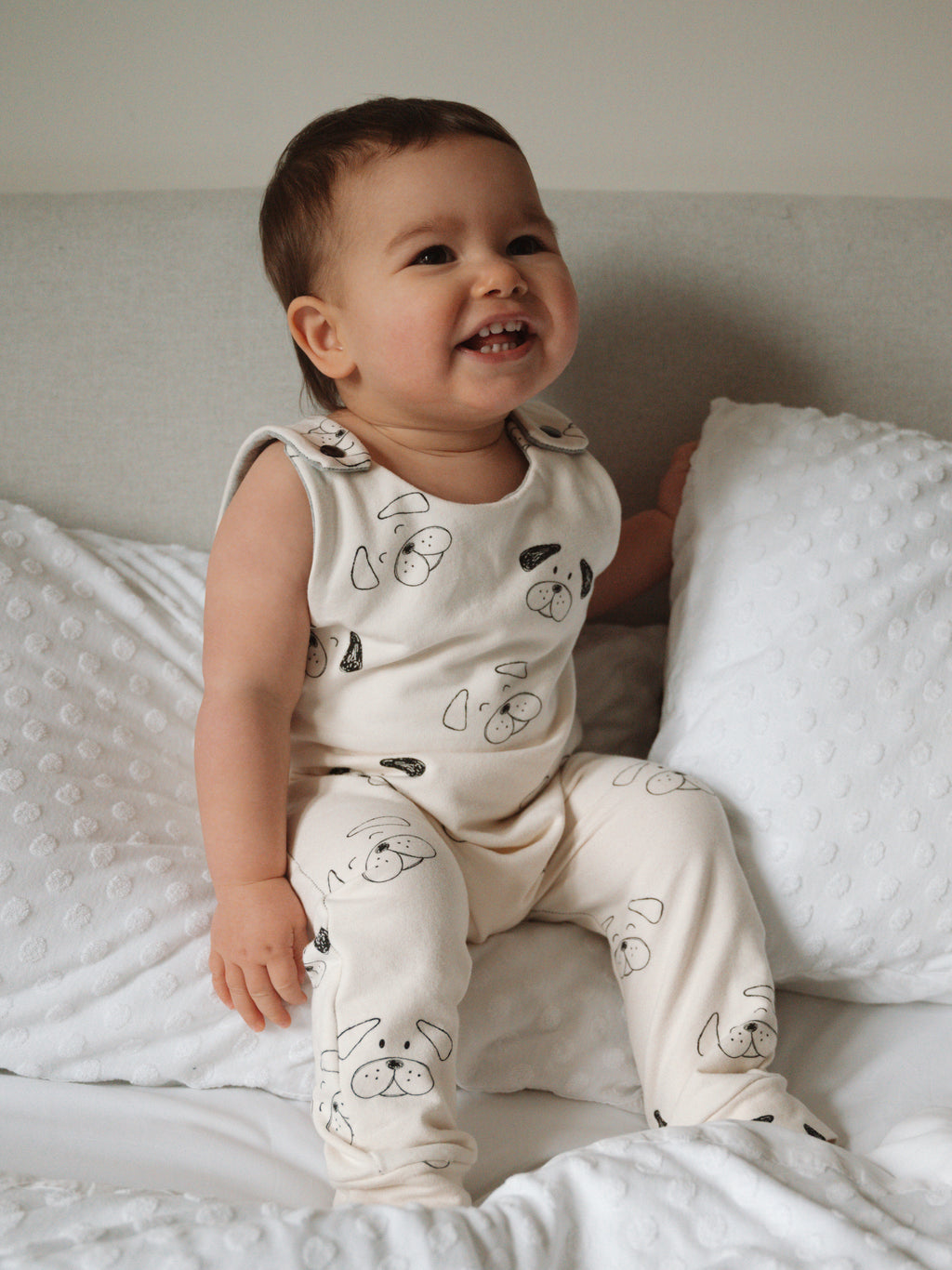 Deefer Dogs Romper - Ivory