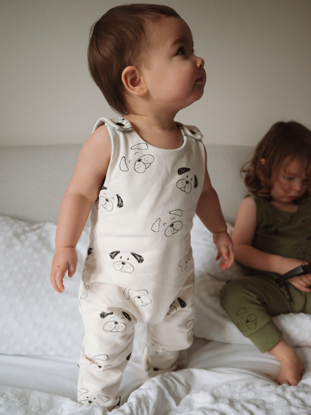 Deefer Dogs Romper - Ivory