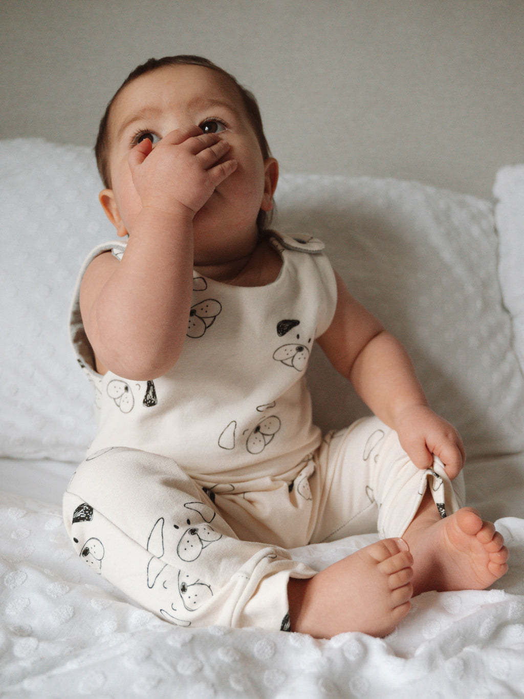 Deefer Dogs Romper - Ivory