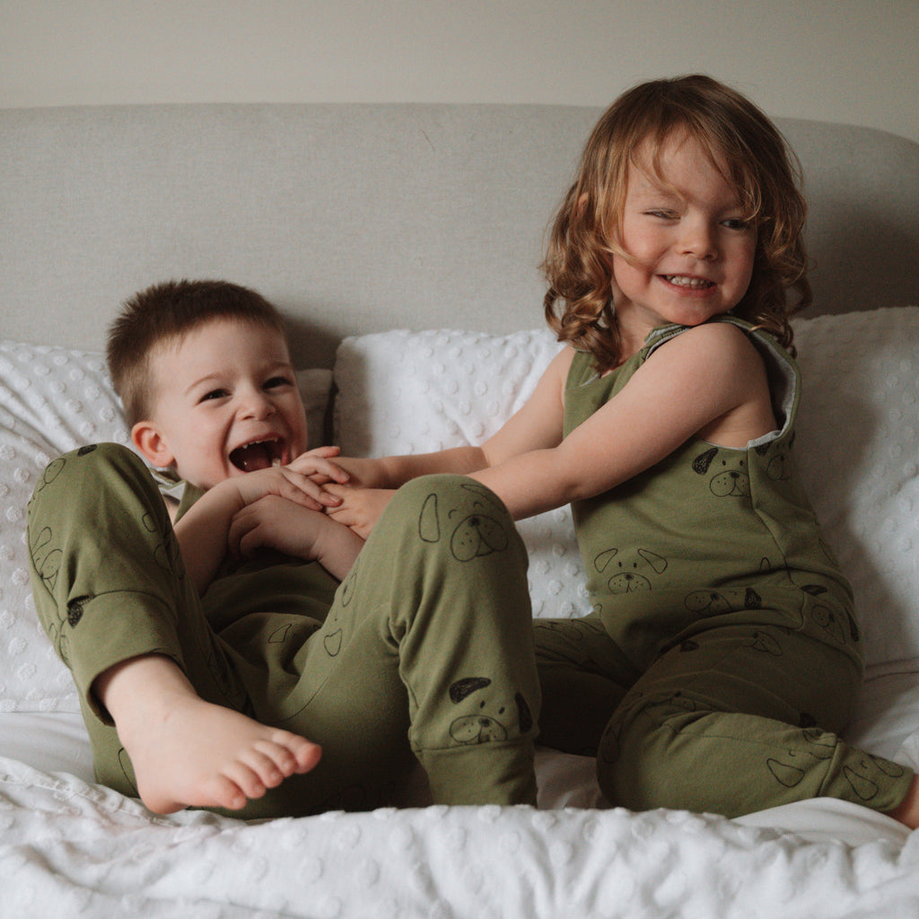 Deefer Dogs Romper - Sage Green