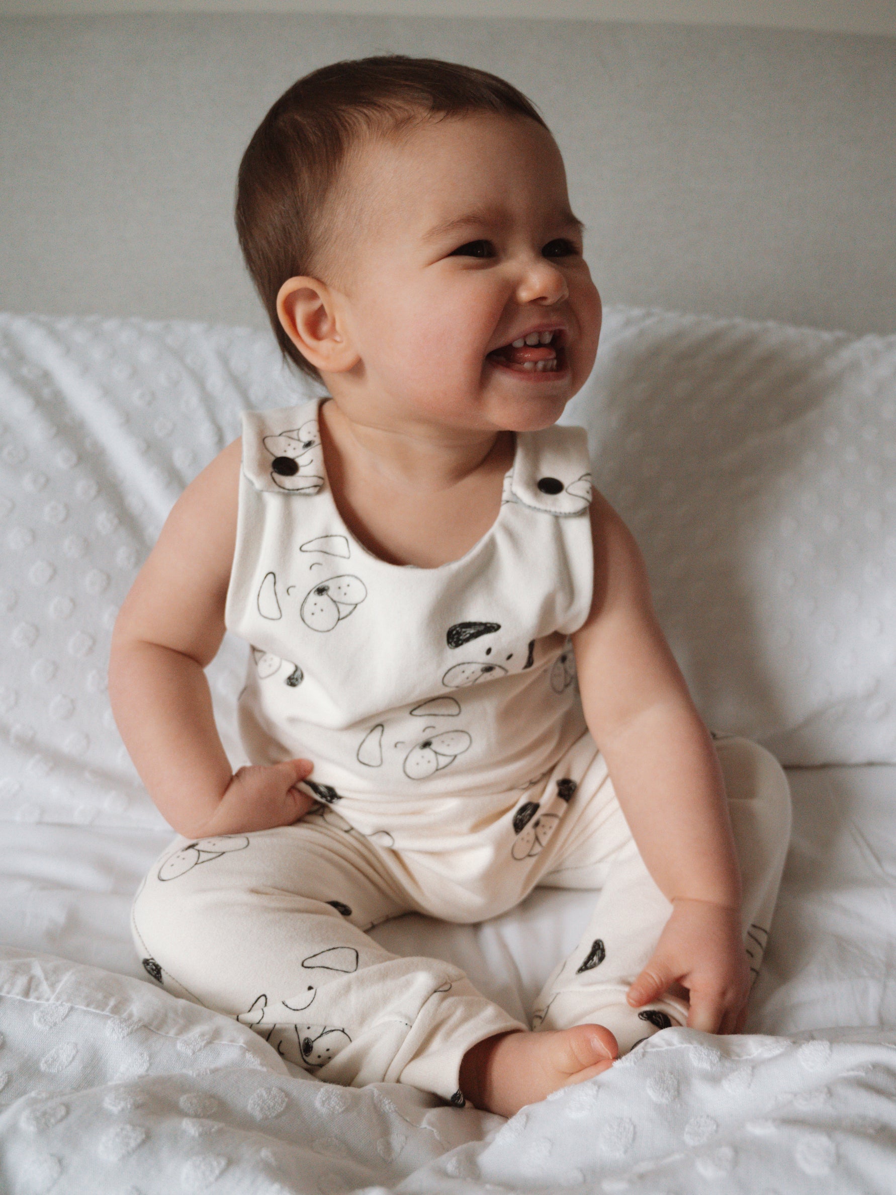 Deefer Dogs Romper - Ivory