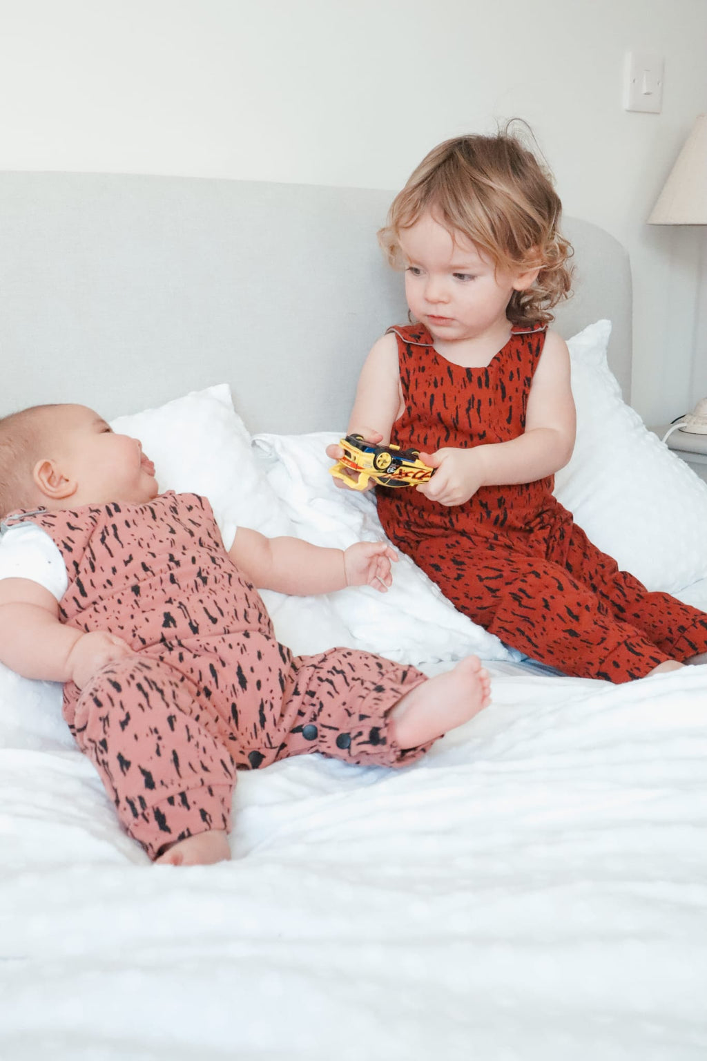 Old Rose Scribbles Romper