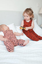 Old Rose Scribbles Romper